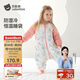 貝肽斯嬰兒睡袋秋冬恒溫兒童分腿睡袋嬰幼兒防踢被單導防濕冷雙層 繁花M