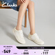 Clarks其樂(lè )Craftravel Lit女鞋新款輕盈厚底拼色運動(dòng)鞋休閑板鞋小白鞋 白色 261825444 39