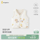 童泰（TONGTAI）嬰兒馬甲春秋季純棉寶寶衣服兒童雙層背心坎肩馬夾上衣米白80cm