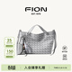 菲安妮（FION）手提托特包包女包年高級感單肩斜挎包菜籃子生日禮物 淺灰-小款（御貓掛件）