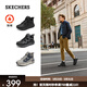 斯凱奇（Skechers）秋冬新款男鞋加絨高幫靴休閑運動(dòng)鞋棉鞋厚底戶(hù)外雪地靴211317 自然色/黑色/NTBK 42.5