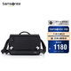 新秀麗（Samsonite）男士單肩包時(shí)尚休閑斜挎包多隔層單肩斜挎背包男生TO0黑色