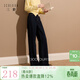 三彩2025冬季新款一體絨磨毛牛仔褲休閑褲直筒褲長(cháng)褲收腰S 深海藍 XL 170/76A 170/76A