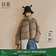 日著(zhù)（rizhuo）女裝2024冬季新款休閑防風(fēng)面包短白鴨羽絨服 氣球棕 L