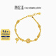 潮宏基 八寶羅盤(pán)古法黃金手鏈足金手串手飾鎏彩生日禮物 計價(jià)J 鏈長(cháng)約16-17cm+尾鏈 11.5克