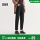 森馬（Semir）森柔牛仔|牛仔褲女半松緊腰長(cháng)褲秋百搭錐形褲顯腿長(cháng)103524124003