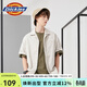 Dickies 無(wú)憂(yōu)搭襯衫男 系扣翻領(lǐng)舒適短袖襯衫 DK010211 米灰色 （寬松版型） S