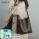 viney牛皮包包女包大容量水桶包輕奢單肩子母包生日禮物品牌送女友老婆
