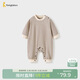 童泰（TONGTAI）嬰兒連體衣春秋季寶寶衣服男童女童休閑哈衣爬服童裝咖啡73cm