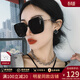 viney墨鏡女夏季防曬太陽(yáng)眼鏡開(kāi)車(chē)駕駛偏光鏡遮陽(yáng)鏡韓版方框防紫外線(xiàn) 黑灰色 高顏值時(shí)尚顯臉小百搭潮流護目鏡