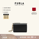 芙拉（FURLA）【禮物】TALIA羊皮迷你女士時(shí)尚高級感斜挎包鏈條包小方包 黑色