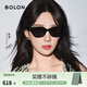 BOLON暴龍眼鏡楊紫同款寬腿貓眼太陽(yáng)鏡偏光鏡墨鏡女遮陽(yáng)防紫外線(xiàn)BL3189 小框BL3195C10-酷感黑