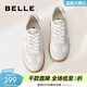 百麗（Belle）張凌赫同款女鞋子散文詩(shī)復古德訓鞋簡(jiǎn)約情侶款休閑鞋B0992AM6預售 【翟瀟聞同款】灰色-女款 37