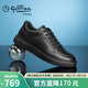 金利來(lái)（Goldlion）男鞋男士休閑鞋時(shí)尚簡(jiǎn)約舒適透氣輕便板鞋G539330338AAA黑色42
