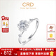 CRD克徠帝【現貨閃發(fā)】花嫁系列花慕鉆戒女戒求婚結婚訂婚鉆石戒指 PT950 共約30分 主石18分F-G色SI