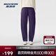 斯凱奇香蕉褲秋冬女衛褲休閑運動(dòng)加絨保暖寬松彎刀褲柔軟長(cháng)褲L425W074