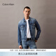 Calvin KleinJeans春秋男士潮流美式復古經(jīng)典ck藍色翻領(lǐng)潮殼牛仔夾克外套 WAH-牛仔藍 XL
