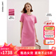 朗姿小香風(fēng)直筒氣質(zhì)高級感裙子女春季新款設計感連衣裙 玫粉色 S
