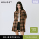 moussy 新品美式復古風(fēng)格紋襯衫女010ISB30-8771 060棕色 均碼