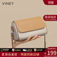 viney斜挎包包女包牛皮枕頭包輕奢腋下包生日禮物送女友老婆老婆 【米白配杏】實(shí)用高檔洋氣腋下包 時(shí)尚百搭休閑小眾圓筒包