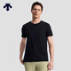 迪桑特（DESCENTE）TRAINING系列男士親膚透氣圓領(lǐng)短袖針織衫 BK-黑色 2XL (185/104A)