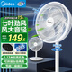 美的（Midea）電風(fēng)扇 家用七葉立式落地扇宿舍臥室輕音節能搖頭桌面小風(fēng)扇大風(fēng)力空氣循環(huán)風(fēng)扇 SAF30AC 