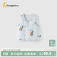 童泰（TONGTAI）嬰兒馬甲秋冬純棉夾棉男女寶寶衣服加厚背心坎肩馬夾外出上衣 藍色 90 cm