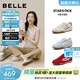 百麗（Belle）星空糖德訓鞋女26夏新款商場(chǎng)舒適薄底阿甘運動(dòng)休閑鞋F4H1DBM6預售 米色 38