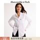 Abercrombie & Fitch【牛津襯衫】經(jīng)典小麋鹿圖案百搭通勤長(cháng)袖襯衫春秋女裝140-3618 白色黑標 XXS (160/76A)