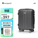 威豹拉桿箱pc箱男硬箱行李箱托運登機箱女 密碼箱 旅行箱 深灰 (國貨匠心品質(zhì)，堅韌抗壓） 24英寸 托運箱6-9天中途途游