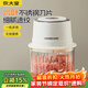 炊大皇電動(dòng)打蒜器小型絞肉機搗蒜器6葉刀片玻璃杯蒜泥神器輔食攪碎