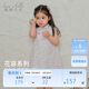 戴維貝拉兒童裙子夏裝女童寶寶中國風(fēng)網(wǎng)旗袍式碎花連衣裙