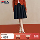FILA 楊冪同款馬上起飛|斐樂(lè )官方女裝2026春季新年時(shí)尚短裙半身裙傘裙 正黑色-BK M 165/66A/M