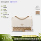 蔻馳（COACH）【品牌直供】奢侈品女包KLARE鉚釘斜挎包 白色90400 生日禮物