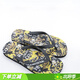 范思哲（VERSACE）VJ 男士潮牌奢華印花舒適人字拖拖鞋 74YA3SQ7 ZS627 黑色 G89 41