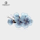 奢蔻（Cercoo）繡蝶花語(yǔ)系列發(fā)夾橫夾發(fā)飾盤(pán)發(fā)夾子優(yōu)雅百搭高級刺繡頭花頭飾發(fā)卡