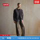 Levi's李維斯男士美式復古時(shí)尚山系風(fēng)格牛仔夾克外套 黑色 M