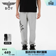 BOY LONDON潮牌長(cháng)褲情侶款夏春LOGO寬松休閑灰色衛褲N15807 灰色 L