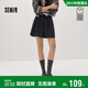 森馬（Semir）商場(chǎng)同款|半身裙女冬季毛呢格紋A字裙含羊毛2025短裙101725120001