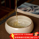 兮元記 米黃汝窯茶洗杯洗水洗水盂茶渣缸陶瓷茶具配件洗茶器茶盆建水可養開(kāi)片 米黃汝窯大茶洗