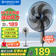 艾美特（AIRMATE） 家用落地扇18吋大風(fēng)力電風(fēng)扇六葉風(fēng)扇立式定時(shí)機械立扇寢室宿舍電風(fēng)扇 18寸機械款FS45-X1【藍色扇葉】