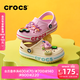 卡駱馳（CROCS）貝雅卡駱班兒童洞洞鞋沙灘鞋男女童包頭拖鞋/207018/207019 芭蕾粉/糖果粉-6TG 35 (215mm)