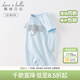 戴維貝拉（DAVE＆BELLA）夏天薄款嬰兒衣服新生兒夏季短袖連體衣嬰幼兒包屁衣寶寶空調服裝 淺藍色DB2235928 90cm （建議身高80-90cm）