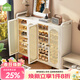 帥仕（shuaishi）鞋柜鞋架門(mén)口入戶(hù)柜多層家用鞋子收納柜一體靠墻玄關(guān)柜家具儲物柜 【透氣藤編】對開(kāi)4門(mén)116長(cháng)