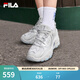 斐樂(lè )（FILA）官方掠奪者2女鞋男鞋情侶跑步鞋季老爹鞋時(shí)尚復古運動(dòng)鞋 雨霧灰-NC【女款】 37.5