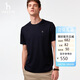 哈吉斯（HAZZYS）男裝 夏季簡(jiǎn)約男上衣純棉圓領(lǐng)短袖T恤男ASTZE0CBX69