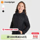 moodytiger女童外套拒水保暖春秋兒童棉服童裝輕暖連帽可機洗棉衣戶(hù)外運動(dòng)衣