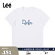 Lee商場(chǎng)同款25新品標準版圓領(lǐng)字母印花設計男輕薄短袖T恤休閑潮流