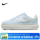 耐克（NIKE）女子休閑鞋NIKE COURT VISION運動(dòng)鞋DZ5394-400天藍白37.5