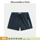 Abercrombie & Fitch美式抓絨百搭抽繩松緊腰運動(dòng)衛褲五分褲短褲25秋季男裝176-5450 海軍藍 M (180/80A)